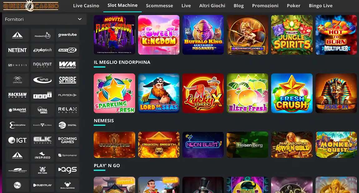 Giochi di Queen Casino